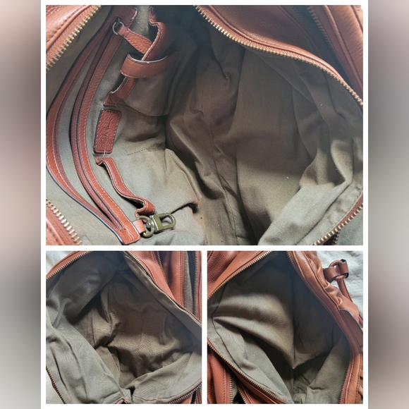 Cole Haan | Large Capacity Warm Brown Leather Slouchy Satchel (OS) - Picture 9 of 16